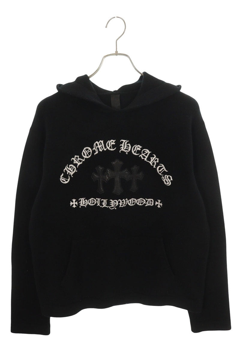 Chrome Hearts Cemetery Cross Patch Knit Hoodie Size S