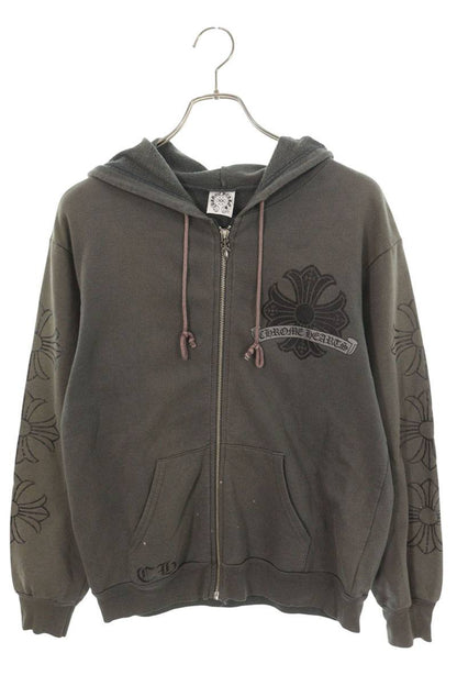 Chrome Hearts Old Horseshoe Dagger Zip Hoodie Size S