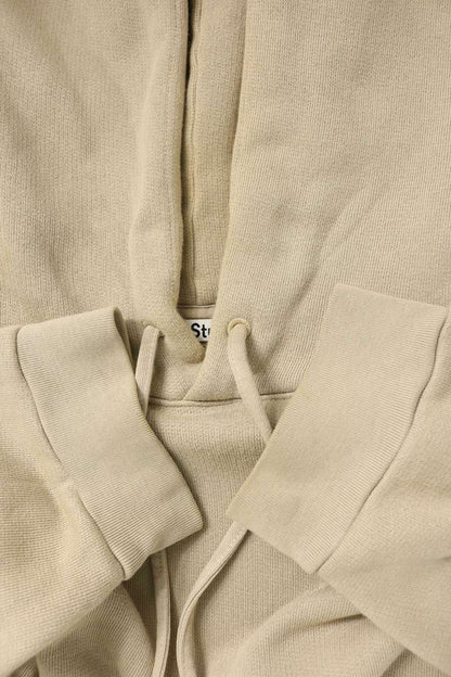 ACNE STUDIOS Back Rubber Logo Patch Hoodie Beige Size L