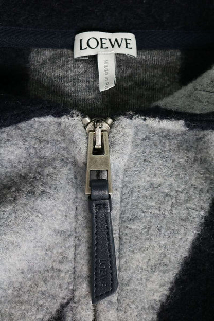 LOEWE Logo Applique Zip Hoodie Multi Size L