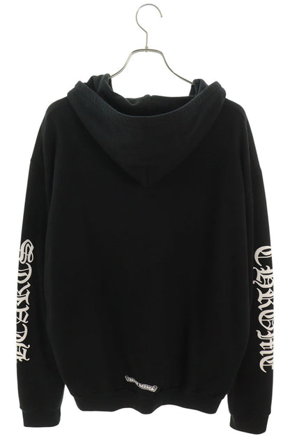 Chrome Hearts Arm Logo Print Zip Hoodie Black Size L