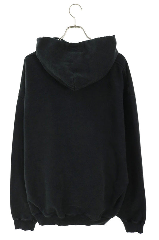 VETEMENTS X Print Pullover Hoodie Black Size M