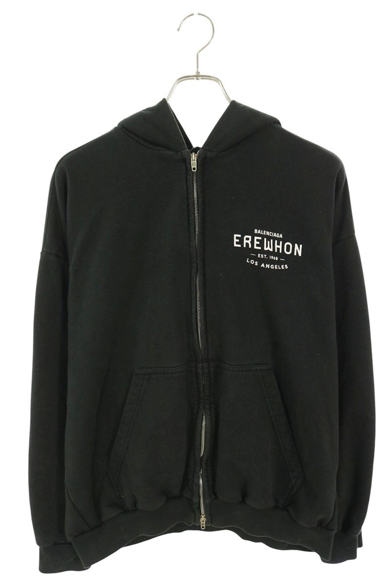 BALENCIAGA Erewhon Los Angeles Back Logo Hoodie Black Size S