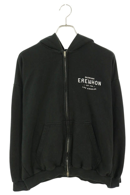 BALENCIAGA Erewhon Los Angeles Back Logo Hoodie Black Size S