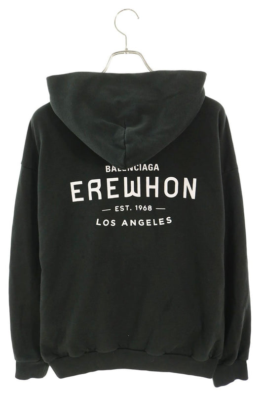 BALENCIAGA Erewhon Los Angeles Back Logo Hoodie Black Size S
