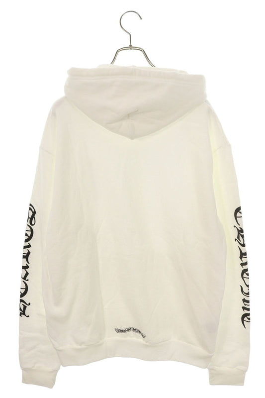 Chrome Hearts Sleeve Logo Print Hoodie White/Black Size M