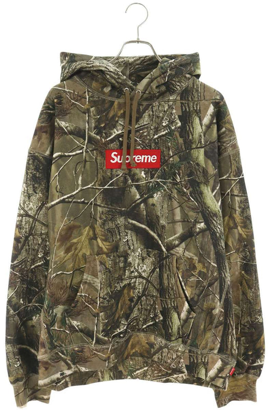 SUPREME 25AW Realtree Box Logo Hoodie Green Size XL