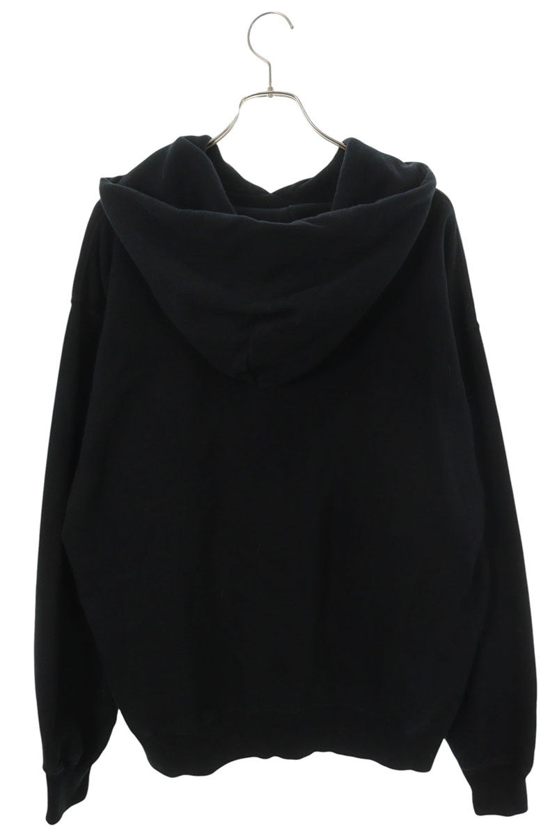 SAINT MICHAEL Front Print Hoodie Black Size XL
