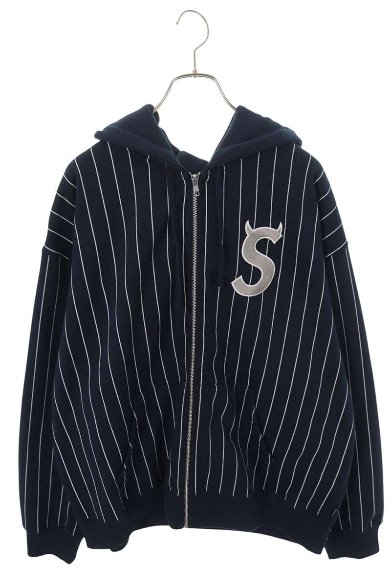 SUPREME 26SS Devil S Logo Zip Up Hoodie Navy Size XL
