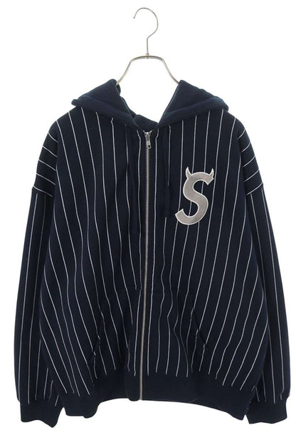 SUPREME 26SS Devil S Logo Zip Up Hoodie Navy Size XL