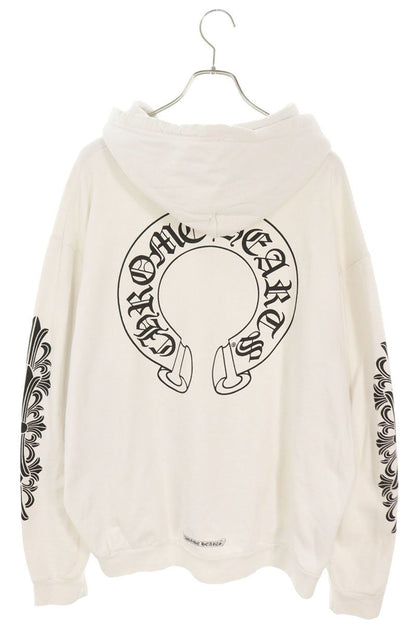 Chrome Hearts Floral Horseshoe Zip Hoodie Cotton Size XL