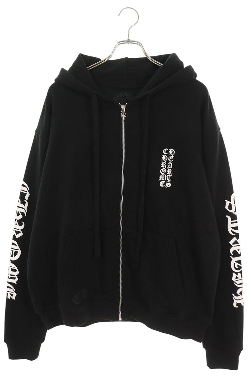 Chrome Hearts THRML HD ZIP Thermal Lined Logo Hoodie Size M