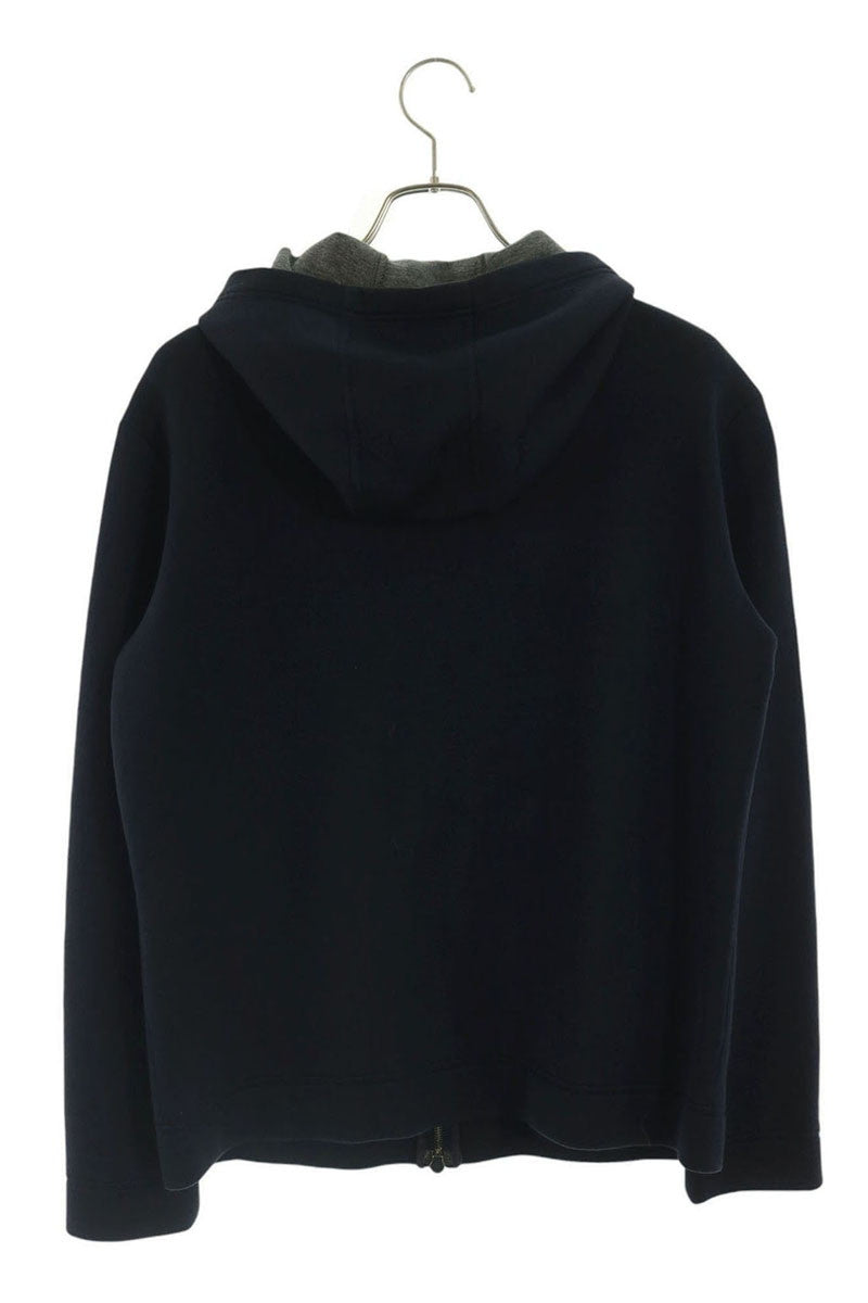 VALENTINO Rockstud Bonded Zip Hoodie Navy Size S