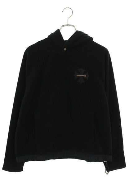 Chrome Hearts GRP Y NOT CH Patch Fleece Hoodie Black Size XS