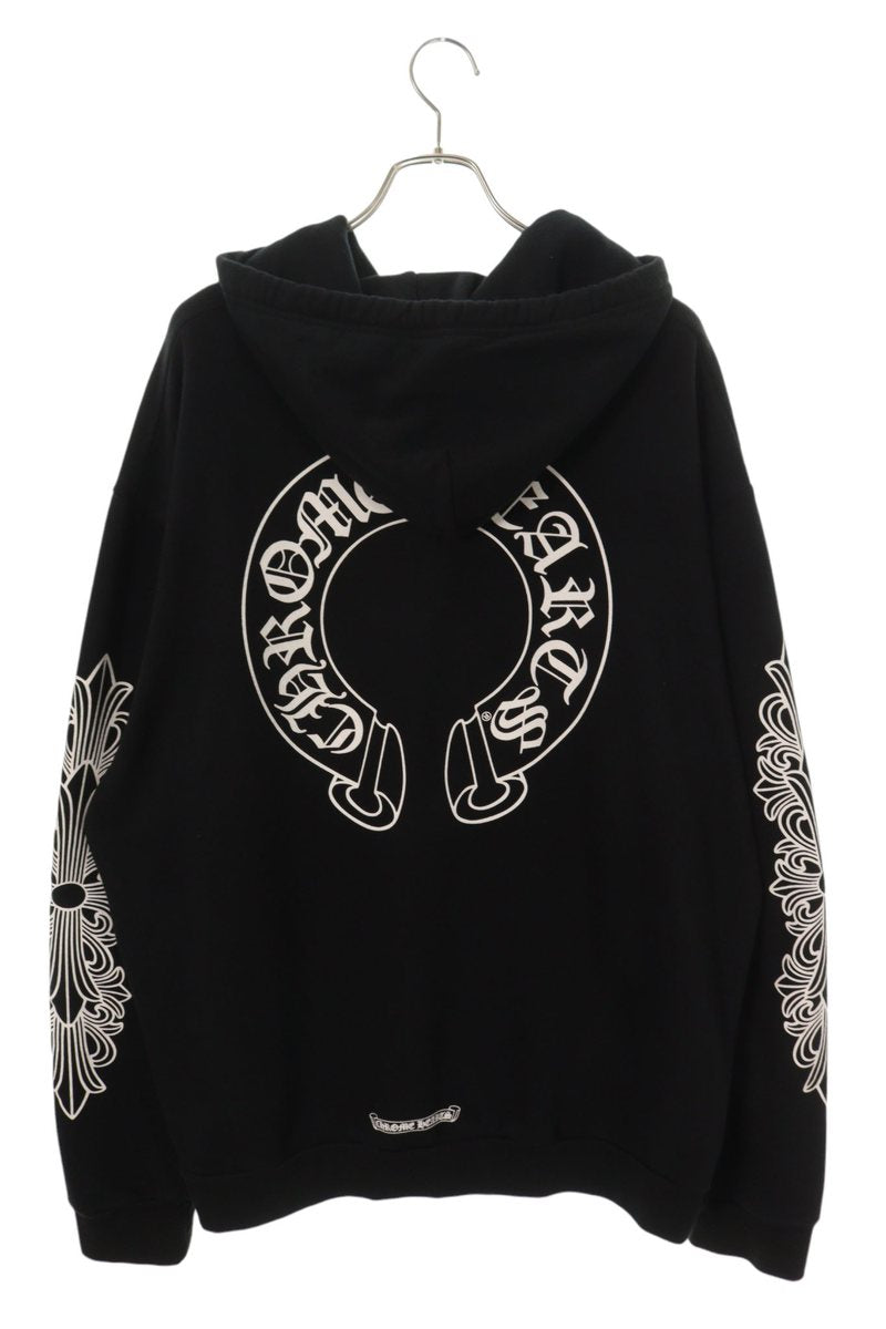 Chrome Hearts Floral Horseshoe Print Pullover Hoodie Size XL