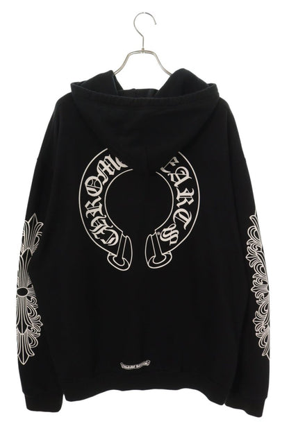 Chrome Hearts Floral Horseshoe Print Pullover Hoodie Size XL