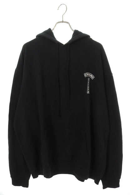 Chrome Hearts T-Bar Logo Print Pullover Hoodie Size XXL