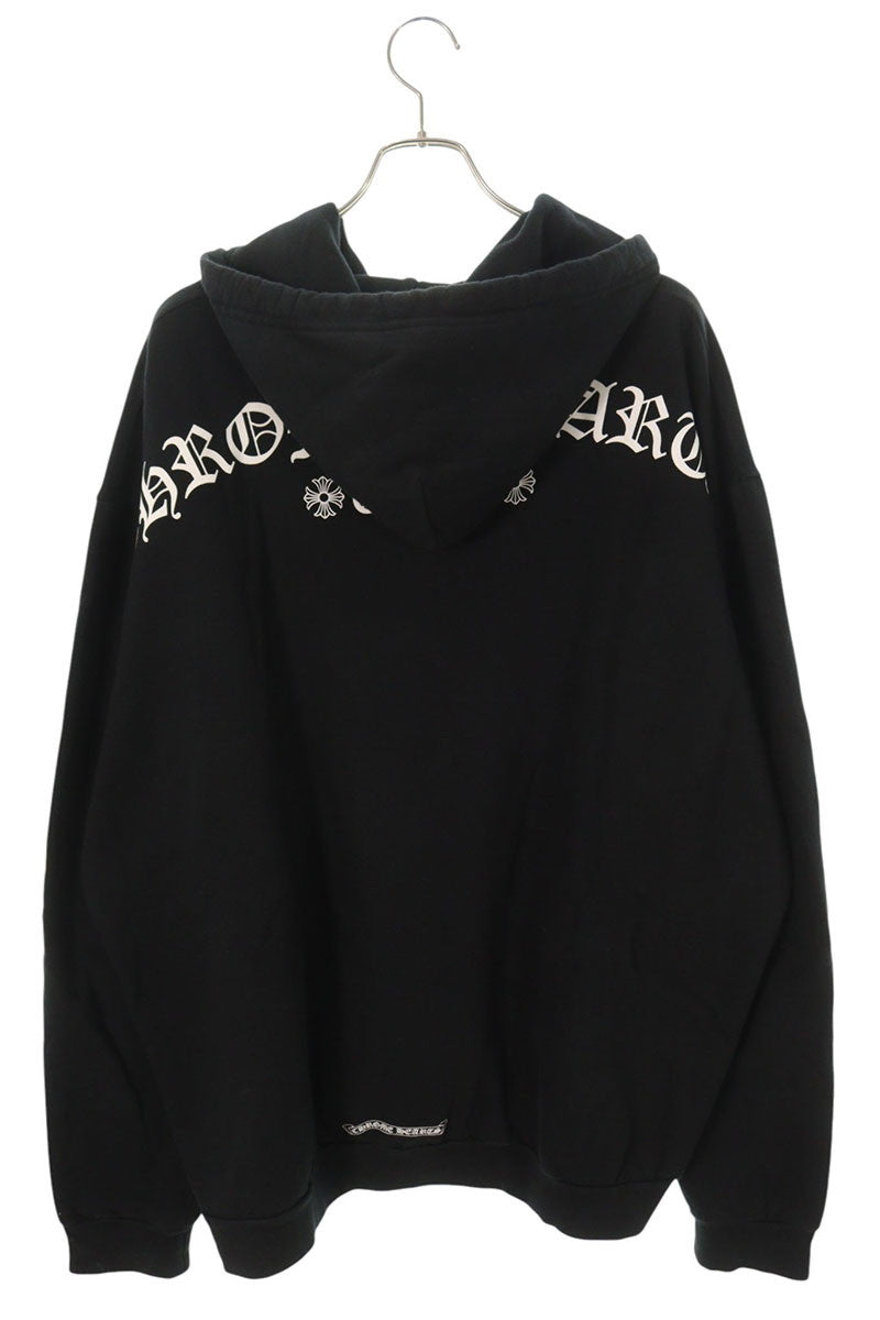 Chrome Hearts T-Bar Logo Print Pullover Hoodie Size XXL