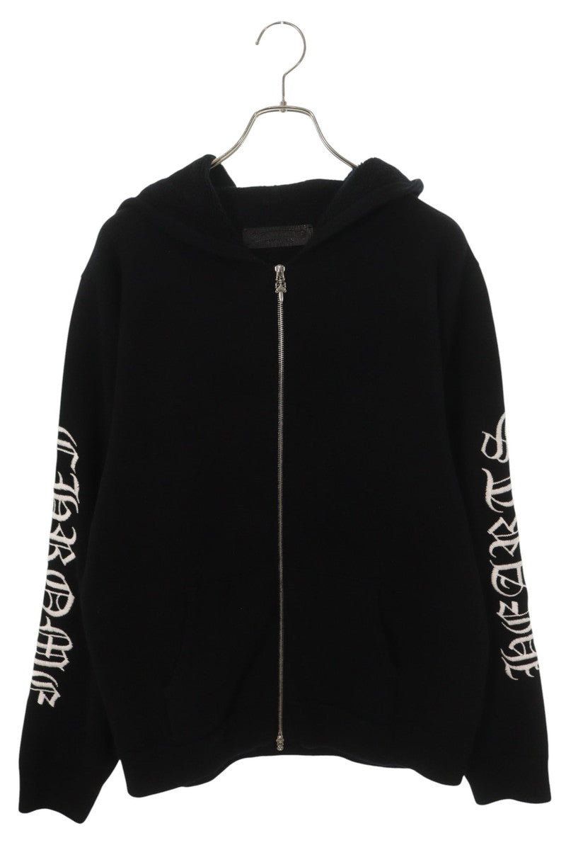 Chrome Hearts U LIFE SENTENCE ZIP HD Cashmere Hoodie Size L