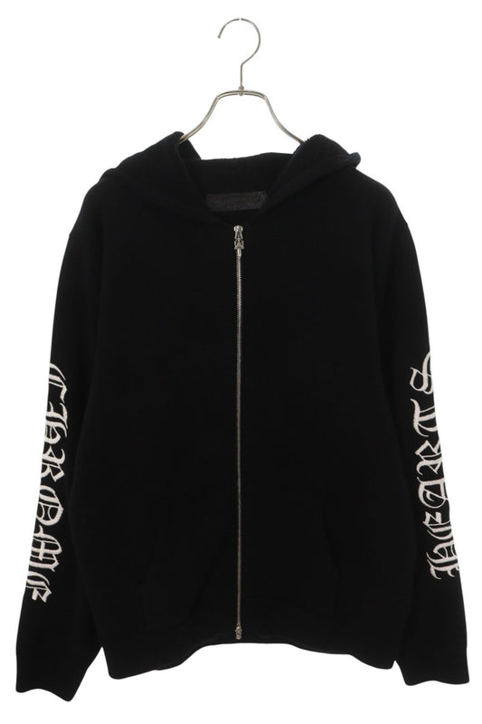 Chrome Hearts U LIFE SENTENCE ZIP HD Cashmere Hoodie Size L