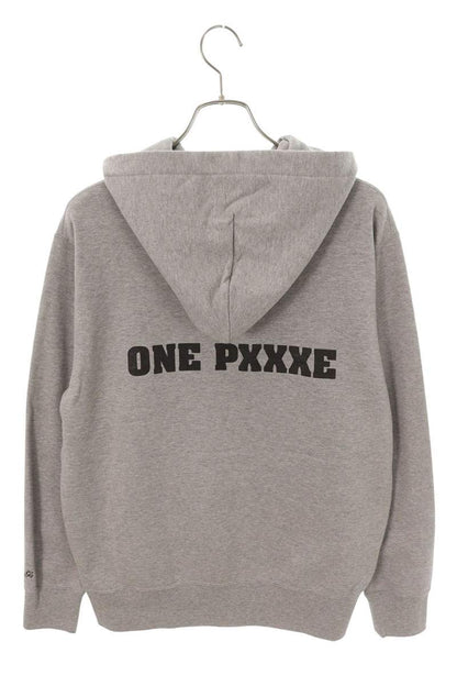 GOD SELECTION XXX Character Print Cotton Hoodie Gray Size L