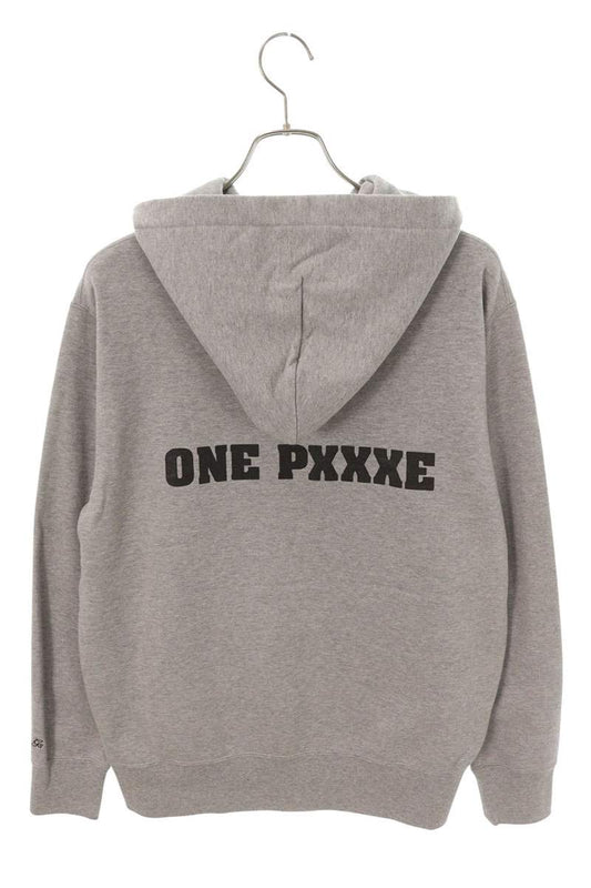 GOD SELECTION XXX Character Print Cotton Hoodie Gray Size L