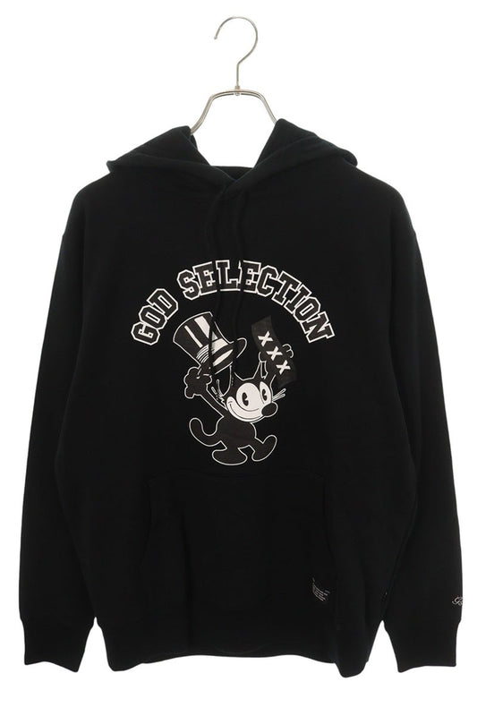 GOD SELECTION XXX FERIX Print Hoodie Black Size L