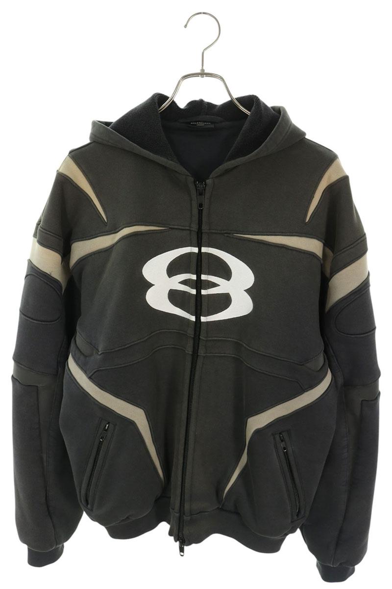 BALENCIAGA Unity Sports Icon Faded Zip-Up Hoodie Size 2