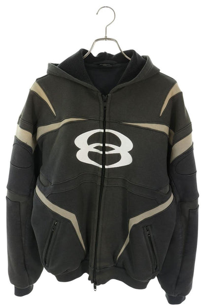 BALENCIAGA Unity Sports Icon Faded Zip-Up Hoodie Size 2