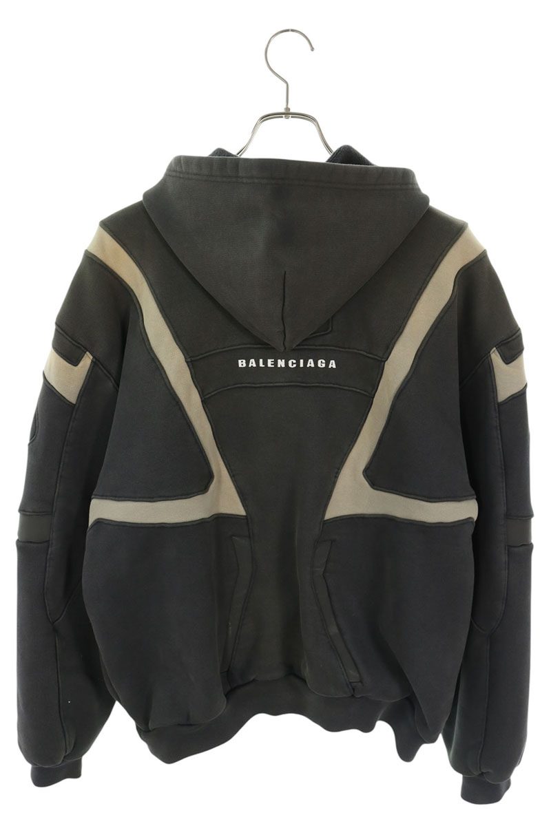 BALENCIAGA Unity Sports Icon Faded Zip-Up Hoodie Size 2