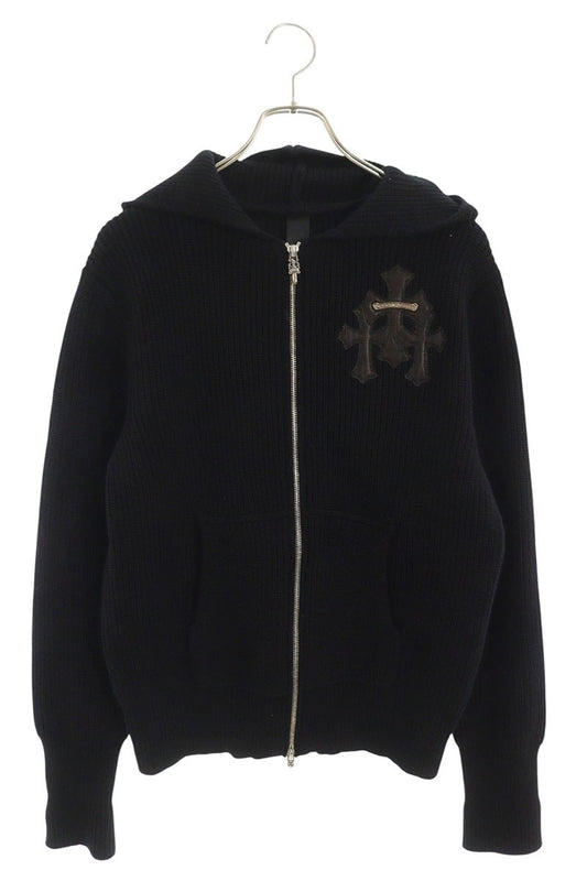 Chrome Hearts BAIT&TACKLE Cashmere Cross Zip Hoodie Size S