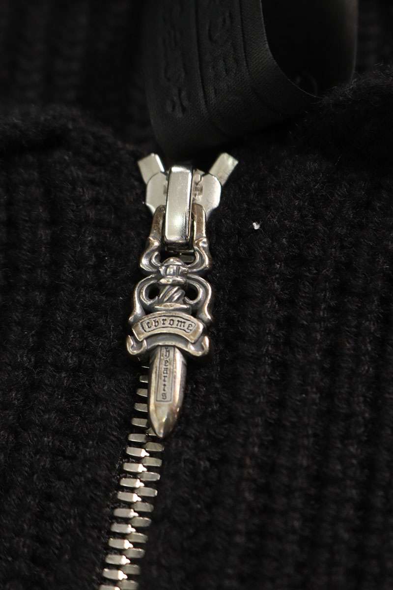 Chrome Hearts BAIT&TACKLE Cashmere Cross Zip Hoodie Size S