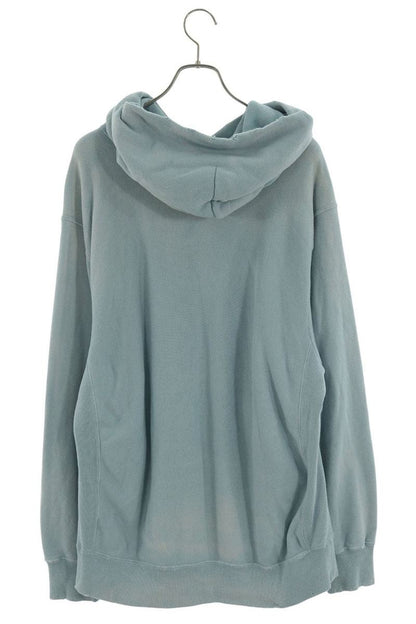 SUGARHILL Cotton Damaged Faded Hoodie Light Blue Size 2