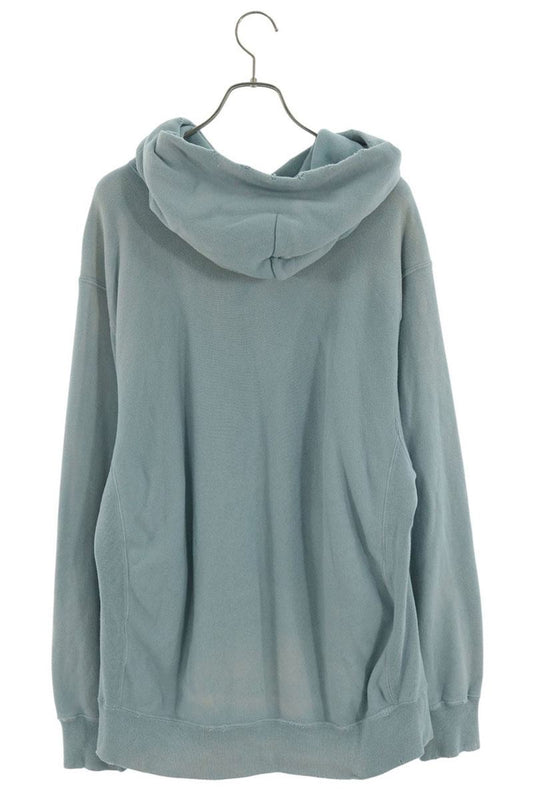 SUGARHILL Cotton Damaged Faded Hoodie Light Blue Size 2