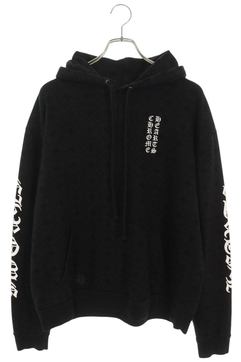 Chrome Hearts CH Plus All-Over Print Hoodie Black Size M