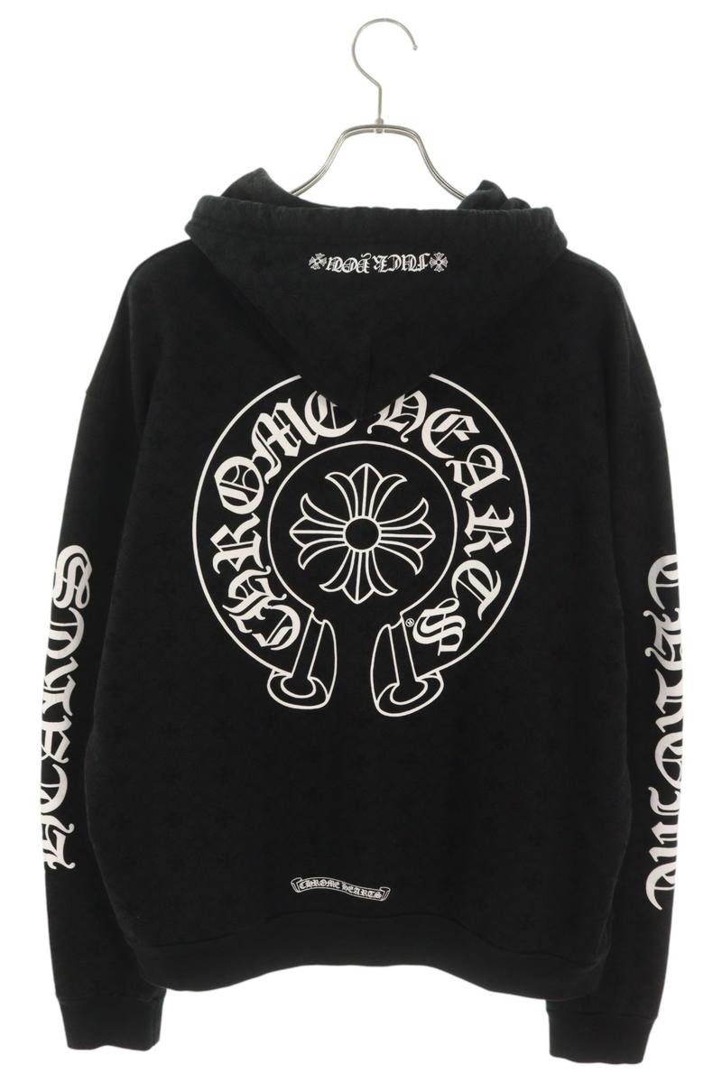 Chrome Hearts CH Plus All-Over Print Hoodie Black Size M