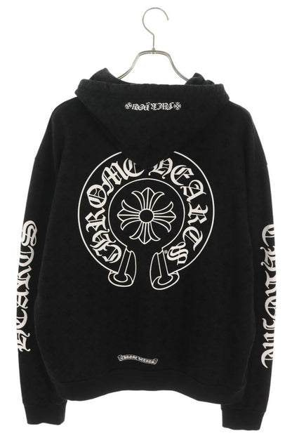 Chrome Hearts CH Plus All-Over Print Hoodie Black Size M