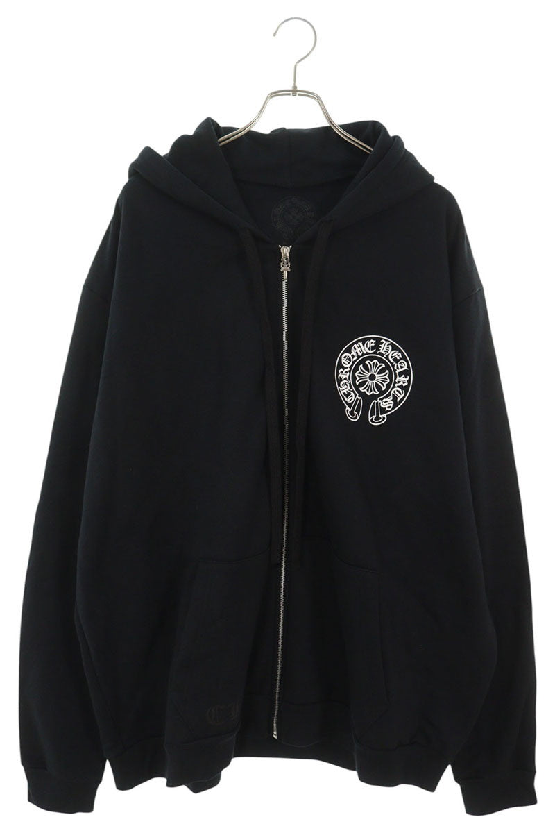 Chrome Hearts Osaka Ltd Back Horseshoe Zip Hoodie Size XXL
