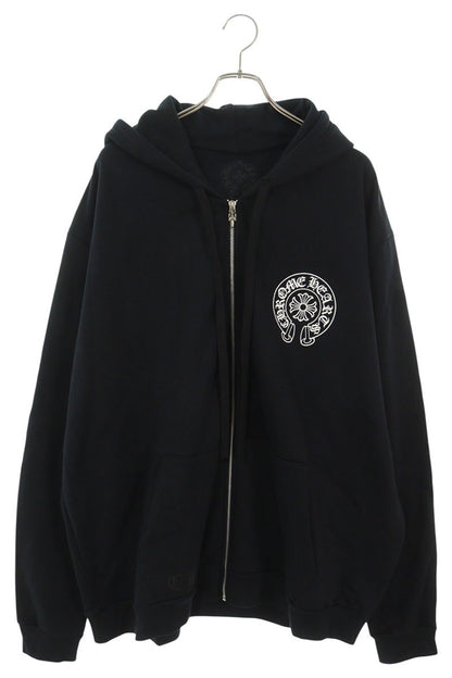 Chrome Hearts Osaka Ltd Back Horseshoe Zip Hoodie Size XXL
