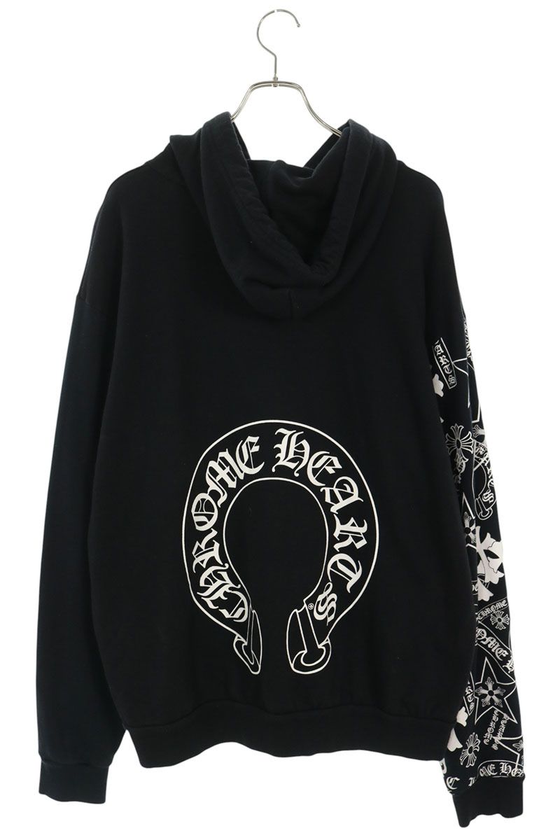 Chrome Hearts Multi Sleeve Logo Print Pullover Hoodie Size L