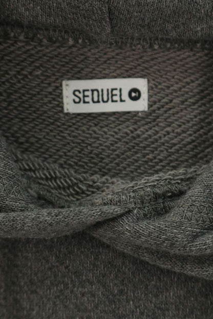 SEQUEL 25AW Ruby Print Hoodie Gray Cotton Size M