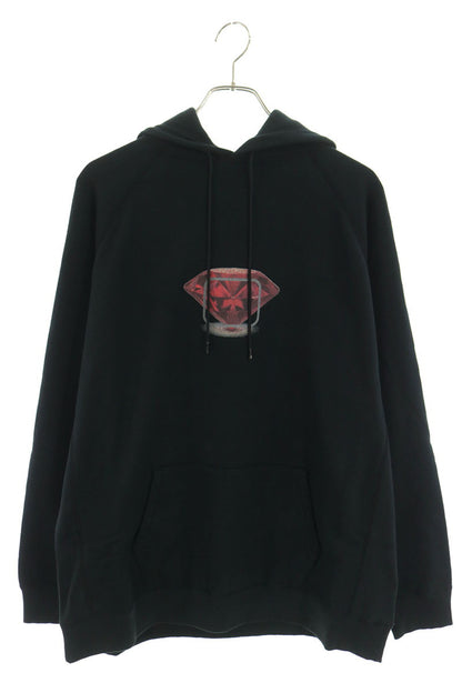 SEQUEL 25AW Ruby Print Hoodie Black Size S