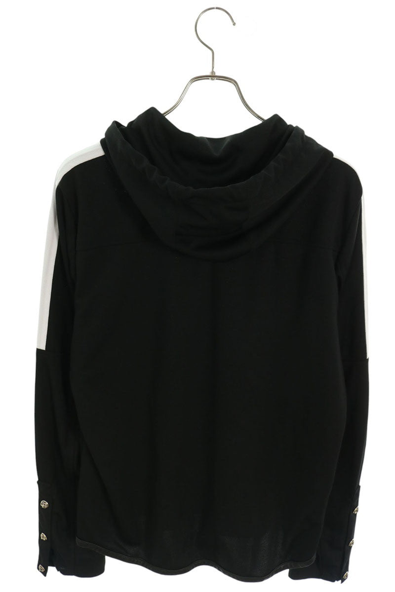 Chrome Hearts Cross Button Horseshoe Mesh Hoodie Size S