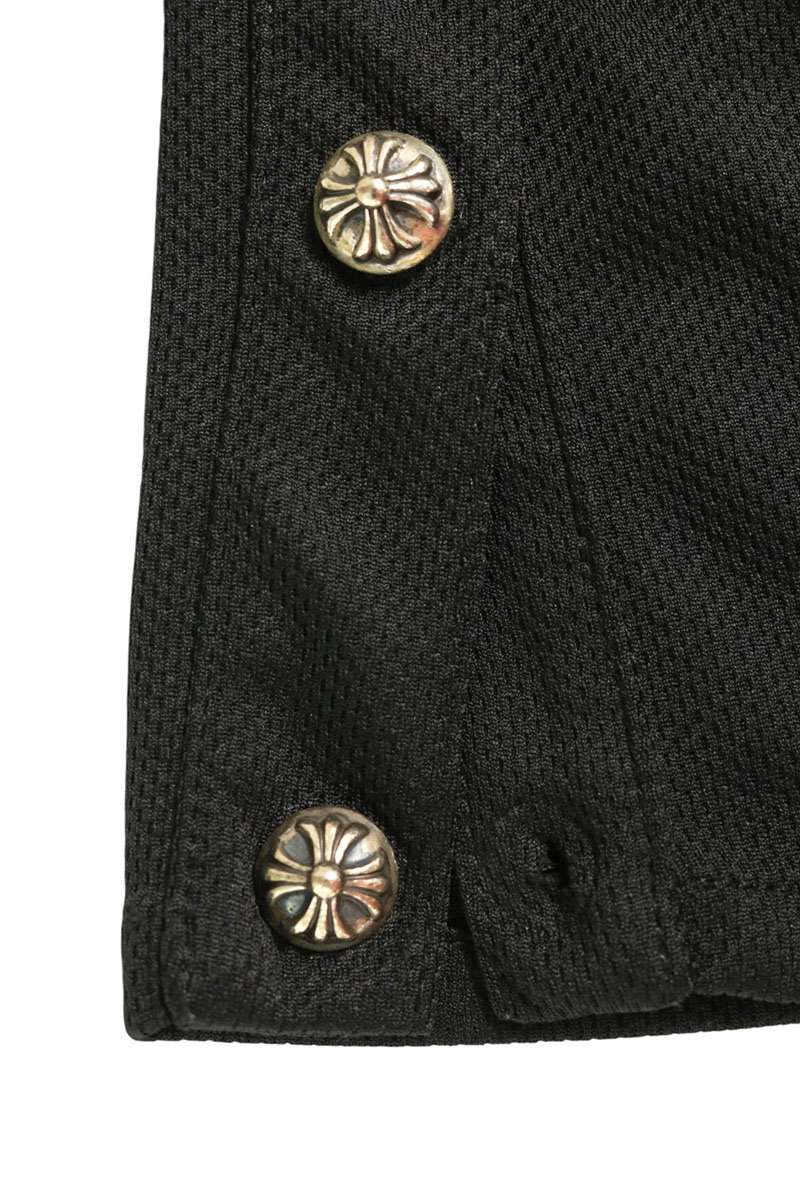 Chrome Hearts Cross Button Horseshoe Mesh Hoodie Size S