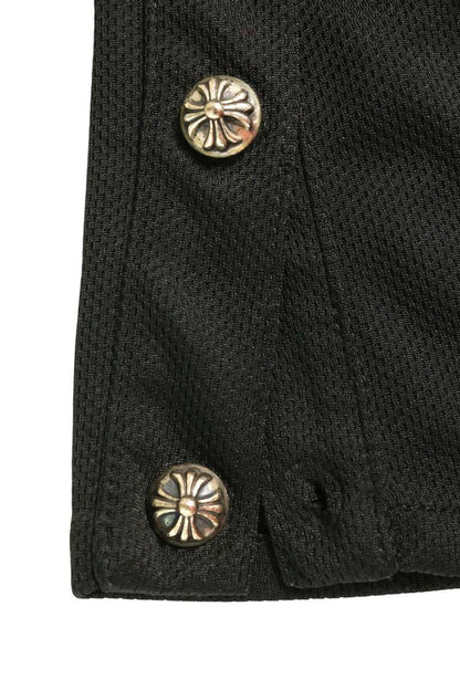Chrome Hearts Cross Button Horseshoe Mesh Hoodie Size S