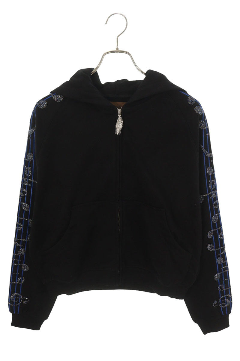 Birth Of Royal Child 25FW Sleeve Bijou Hoodie Black Size S
