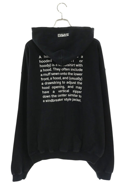 VETEMENTS 26AW Lettering Zip Up Hoodie Black Size M