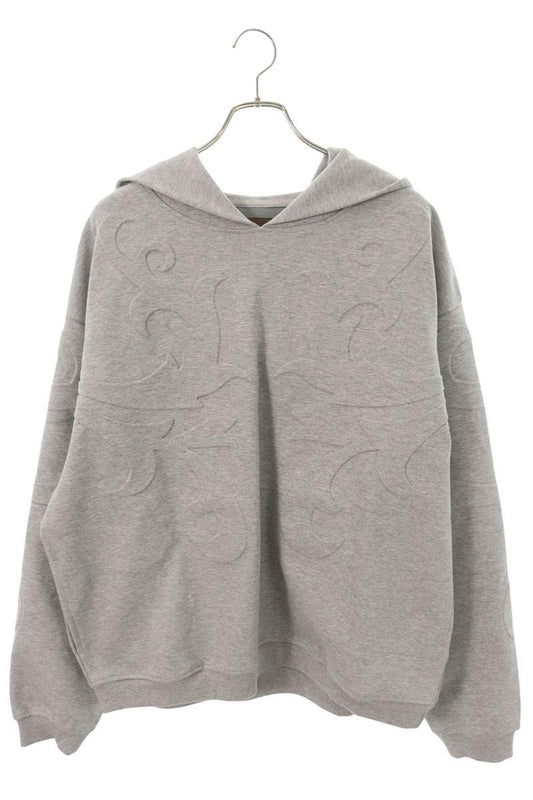 Birth Of Royal Child 25FW Flower Motif Hoodie Gray Size L
