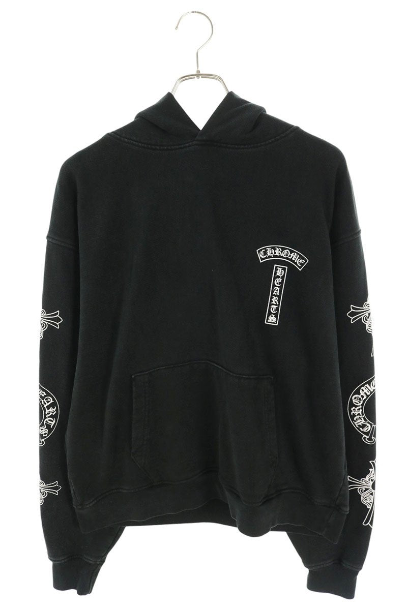 Chrome Hearts SOAP N WATER Vintage Wash Hoodie Black Size M