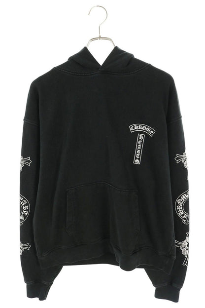 Chrome Hearts SOAP N WATER Vintage Wash Hoodie Black Size M